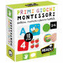 PRIMI GIOCHI MONTESSORI lettere numeri e forme tattili CON 10 ATTIVITA' gioco educativo HEADU età 2+
