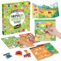 GLI SCUOLA STICKERS con 100 adesivi riutilizzabili ANIMALI E AMBIENTI gioco educativo HEADU età 3+