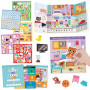 GLI SCUOLA STICKERS con 200 adesivi riutilizzabili LE MIE PRIME PAROLE gioco educativo HEADU età 3+