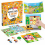 GLI SCUOLA STICKERS con 150 adesivi riutilizzabili NUMERI, FORME E COLORI gioco educativo HEADU età 3+