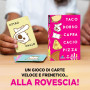 TACO DORSO CACIO CAPRA PIZZA ghenos games PARTY GAME gioco di carte FRENETICO età 8+