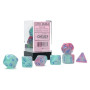 SET DI 7 DADI luminary effect CHESSEX CHX26464 dice DA GIOCO assortiti GEMINI glows in the dark