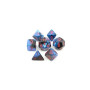 SET DI 7 DADI black starlight red CHESSEX CHX20658 dice DA GIOCO assortiti GEMINI