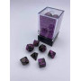 SET DI 7 DADI black purple gold CHESSEX CHX20640 dice DA GIOCO assortiti GEMINI