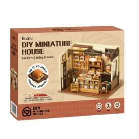 BECKA'S BAKING HOUSE diy MINIATURE HOUSE robotime ROLIFE in legno DG161 età 14+