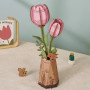 PINK TULIP 2026 tulipano rosa ROWOOD in legno ROBOTIME wooden bloom craft TW082 età 8+