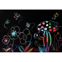 ALBUM DA GRATTARE con fogli neri ARCOBALENO kit artistico BELEDUC rainbow arts SCRATCH BOOK età 4+