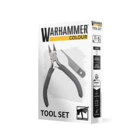 SET DI ATTREZZI accessori da modellismo WARHAMMER COLOR tronchesine e pulitore CITADEL età 12+