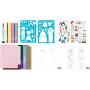 QUADERNO professional studio MANGA kit artistico COSPLAY album creativo BUKI età 8+