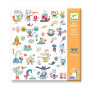 SET DI 160 ADESIVI stickers GAZZETTA kit artistico DJECO DJ09318 età 4+