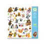 SET DI 160 ADESIVI stickers AMICI MORBIDI E PELOSI kit artistico DJECO DJ09317 età 4+