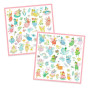 SET DI 160 ADESIVI SCINTILLANTI stickers SPARKLY FATE kit artistico DJECO DJ09554 età 4+