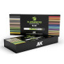 PLAYMARKERS SPECIAL BOX set di pennarelli AK da modellismo DA 34 PEZZI colori per miniature