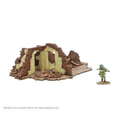 CITY IN RUINS scenario SINGLE STOREY INTERNAL RUINS 1 skytrex MDF miniature set EDIFICIO età 14+