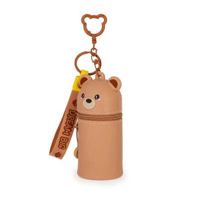 MINI KAWAII con zip ASTUCCIO in silicone ORSO legami TEDDY BEAR portapenne TOMBOLINO