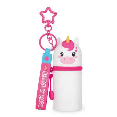 MINI KAWAII con zip ASTUCCIO in silicone UNICORNO legami UNINCORN portapenne TOMBOLINO