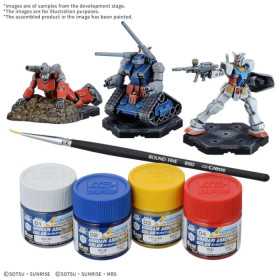 GUNDAM ASSEMBLE miniature PAINT PACK 01 set per la pittura BANDAI età 15+