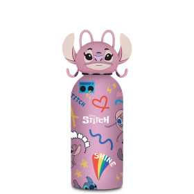 BORRACCIA in acciaio inox SEVEN con tappo sagomato TENUTA STAGNA 350 ml LILO E STITCH 2026 caldo e freddo ANGEL
