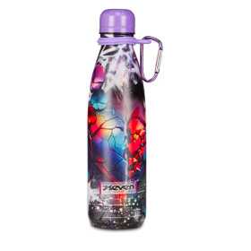BORRACCIA in acciaio inox SEVEN bottle TENUTA STAGNA 500 ml FIORI caldo e freddo GIRL 2026