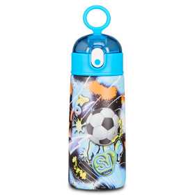 BORRACCIA TERMICA seven CALCIO in acciaio inox CON CANNUCCIA tappo a pulsante SJ GANG animali BOY 2026