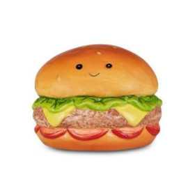 SALVADANAIO in ceramica HAMBURGER cartomania FEEL AT HOME food