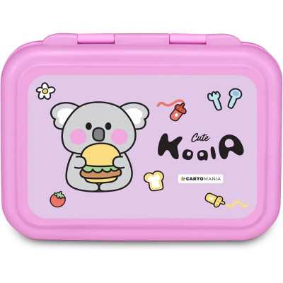 PORTAMERENDA per alimenti CUTE KOALA acciaio inox ROSA cartomania