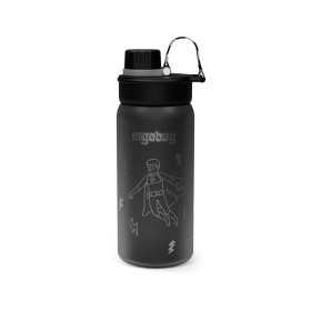 BORRACCIA in tritan ERGOBAG senza bpa SUPERHERO bottle NERO mezzo litro