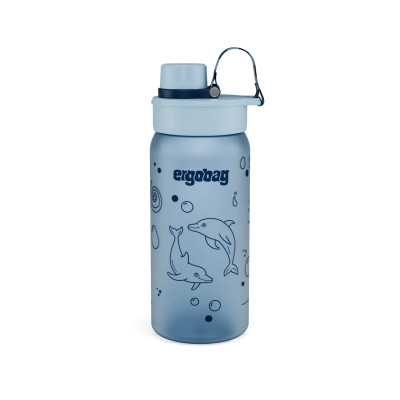 BORRACCIA in tritan ERGOBAG senza bpa DELFINO bottle AZZURRO mezzo litro