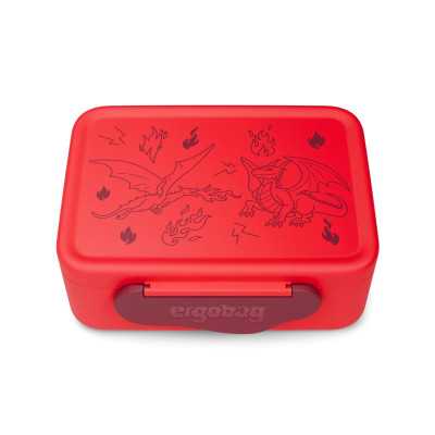PORTAMERENDA per alimenti DRAGHI polipropilene ROSSO ergobag LUNCHBOX unicorno