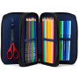 ASTUCCIO MAXI scuola 3 ZIP triplo scomparto ERGOBAG in materiale riciclato SUPER REFLECTBEAR 2026