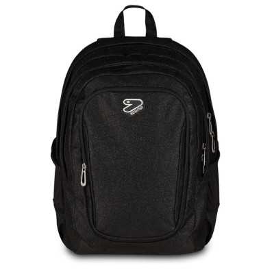 ZAINO TECH seven SHINY effetto glitter NERO BLACK backpack 29 LITRI