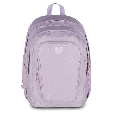 ZAINO TECH seven SHINY effetto glitter VIOLA LILLA backpack 29 LITRI