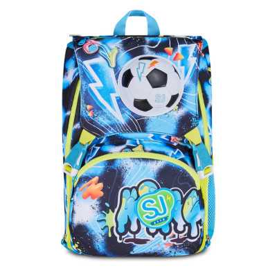 ZAINO scuola SJ GANG seven BIG backpack GLOWGAME estensibile BOY sdoppiabile