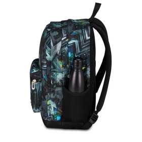ZAINO scuola PRO XXL seven THE DOUBLE backpack GRIGIO 2621-699 con earphone wireless