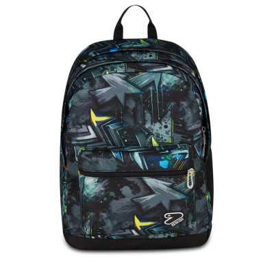 ZAINO scuola PRO XXL seven THE DOUBLE backpack GRIGIO 2621-699 con earphone wireless