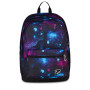 ZAINO scuola PRO XXL seven THE DOUBLE backpack VIOLA E AZZURRO 2621-526 con earphone wireless