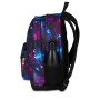ZAINO scuola PRO XXL seven THE DOUBLE backpack VIOLA E AZZURRO 2621-526 con earphone wireless