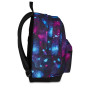 ZAINO scuola PRO XXL seven THE DOUBLE backpack VIOLA E AZZURRO 2621-526 con earphone wireless