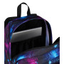 ZAINO scuola PRO XXL seven THE DOUBLE backpack VIOLA E AZZURRO 2621-526 con earphone wireless