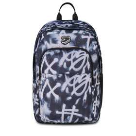 ZAINO scuola PRO XXL DETACH seven THE DOUBLE backpack GRAFFITI 2619-897 con earphone wireless