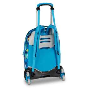 TROLLEY seven SJ GANG scuola SPACE RIDE zaino 3 in 1 CON 8 RUOTE boy JACK 8WD NEW