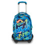TROLLEY seven SJ GANG scuola SPACE RIDE zaino 3 in 1 CON 8 RUOTE boy JACK 8WD NEW
