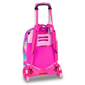 TROLLEY seven SJ GANG scuola SOFT POUCH zaino 3 in 1 CON 8 RUOTE girl JACK 8WD NEW