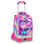 TROLLEY seven SJ GANG scuola SOFT POUCH zaino 3 in 1 CON 8 RUOTE girl JACK 8WD NEW