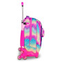 TROLLEY seven SJ GANG scuola SOFT POUCH zaino 3 in 1 CON 8 RUOTE girl JACK 8WD NEW