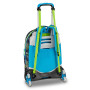 TROLLEY seven SJ GANG scuola SOFT POUCH zaino 3 in 1 CON 8 RUOTE boy JACK 8WD NEW