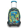 TROLLEY seven SJ GANG scuola SOFT POUCH zaino 3 in 1 CON 8 RUOTE boy JACK 8WD NEW
