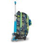 TROLLEY seven SJ GANG scuola SOFT POUCH zaino 3 in 1 CON 8 RUOTE boy JACK 8WD NEW