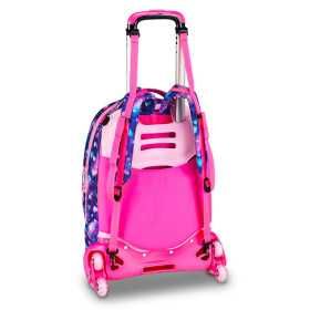 TROLLEY seven SJ GANG scuola PIXIE UNICORN zaino 3 in 1 CON 8 RUOTE girl JACK 8WD NEW