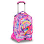TROLLEY seven SJ GANG scuola JOYFUL PINS girl JACK 8WD NEW zaino 3 in 1 CON 8 RUOTE